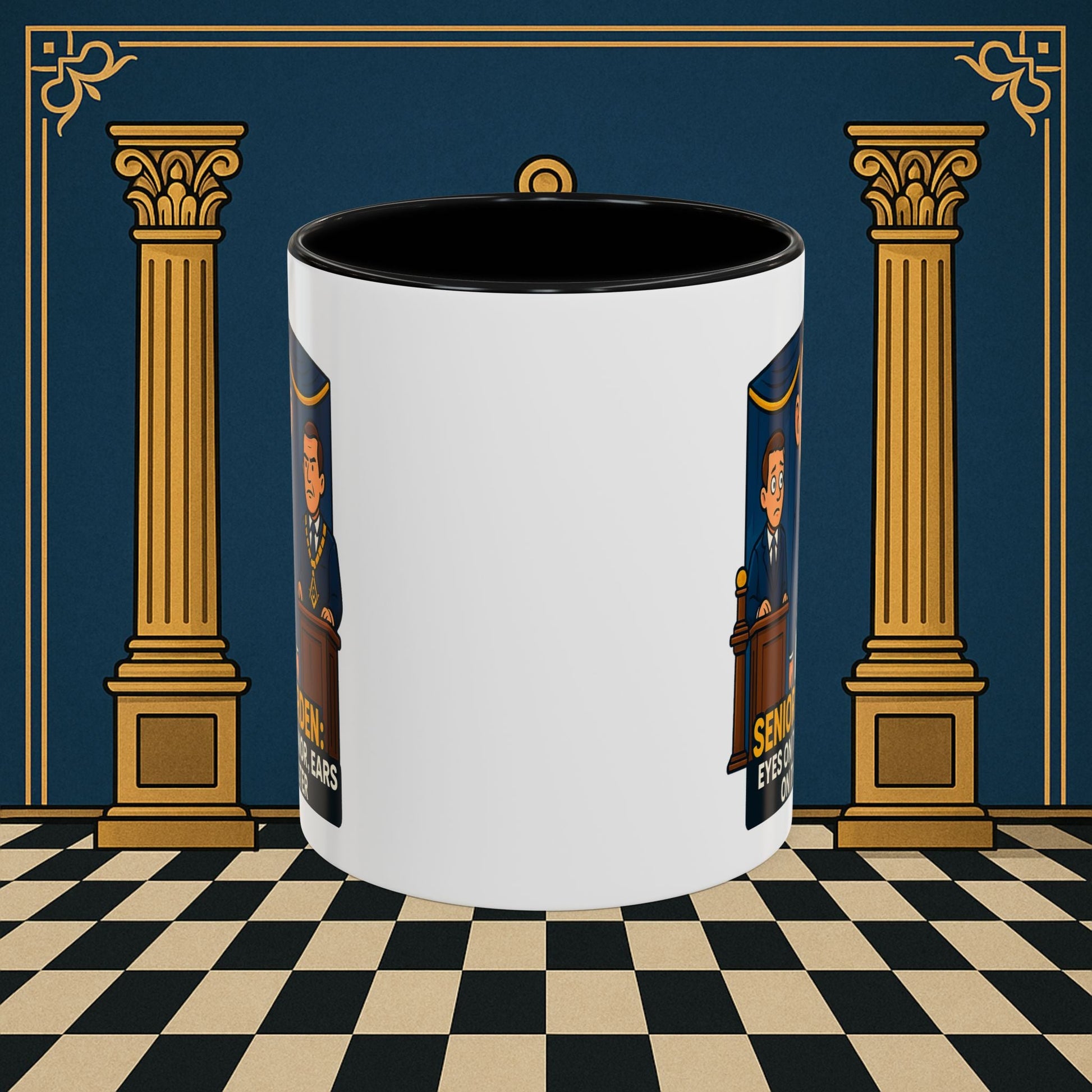 Masonic Mugs - Masonic Watchfulness - Senior Warden Printify