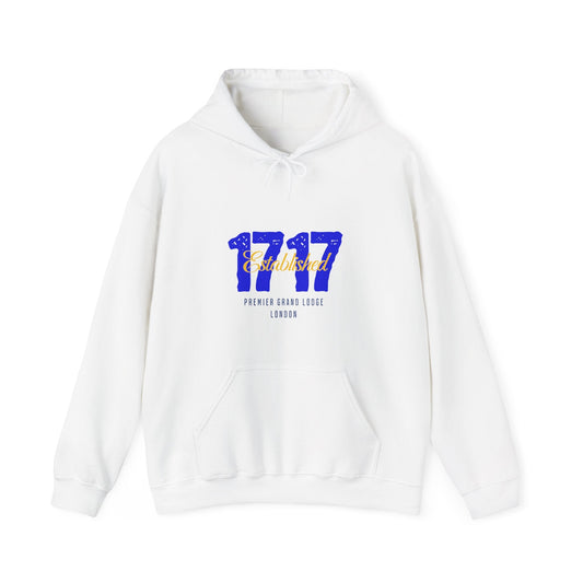 Stylish Unisex Hoodie for Everyday Comfort, Established 1717, Perfect for Casual Wear, Gift, Layering, Warmth Printify
