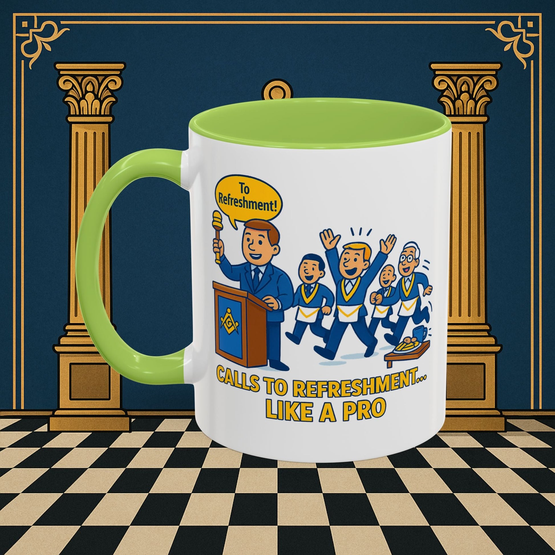 Masonic Mugs - Masonic Refreshment Revelry: Fraternal Lodge Humor, Junior Warden Printify