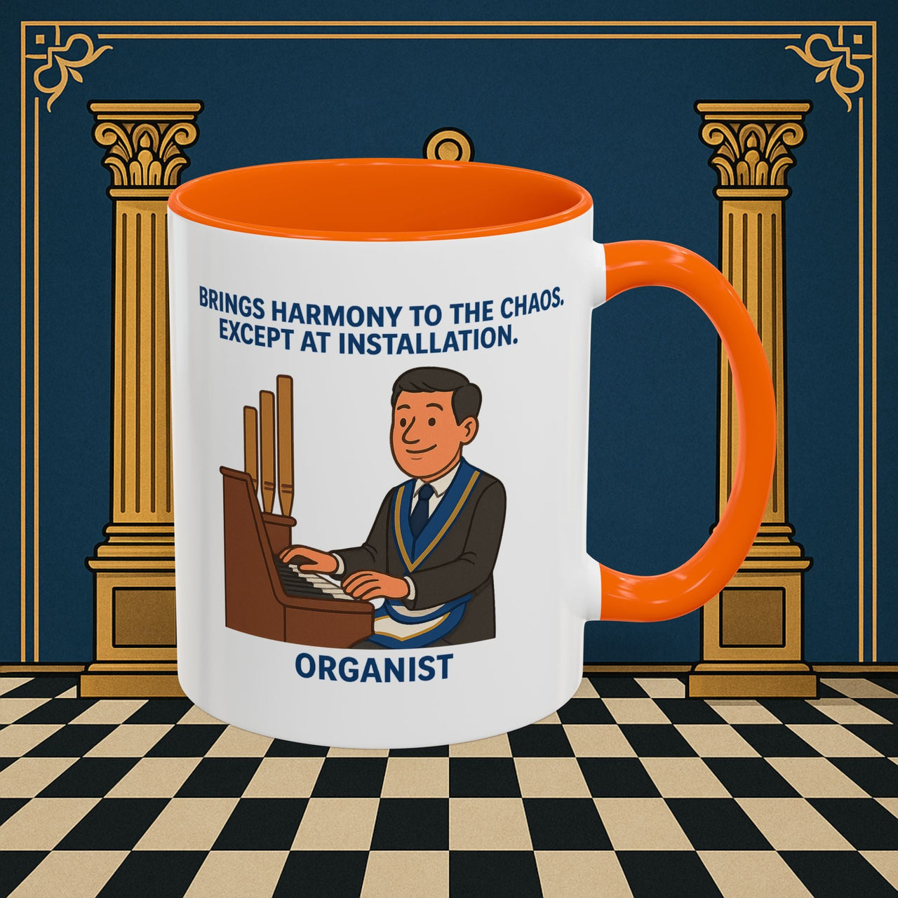 Masonic Mugs - Harmony Amid Chaos - Provincial Organist Printify
