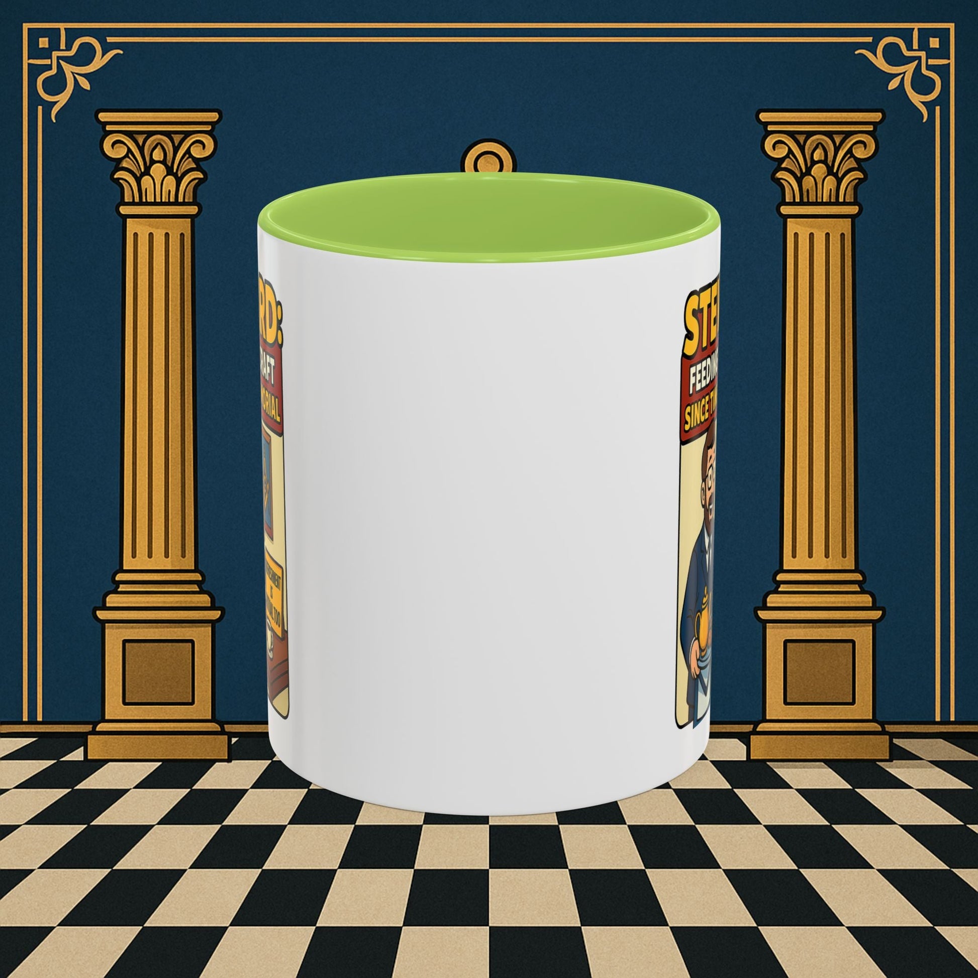 Masonic Mugs - Feeding Freemasonry's Fellowship - Steward Printify