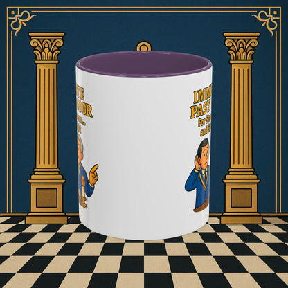 Masonic Mugs - Accent Coloured 11oz Mug - Masonic Wisdom Unveiled - Immediate Past Master Printify