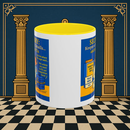Masonic Mugs - Bureaucratic Biscuit Bouncer - Secretary Printify