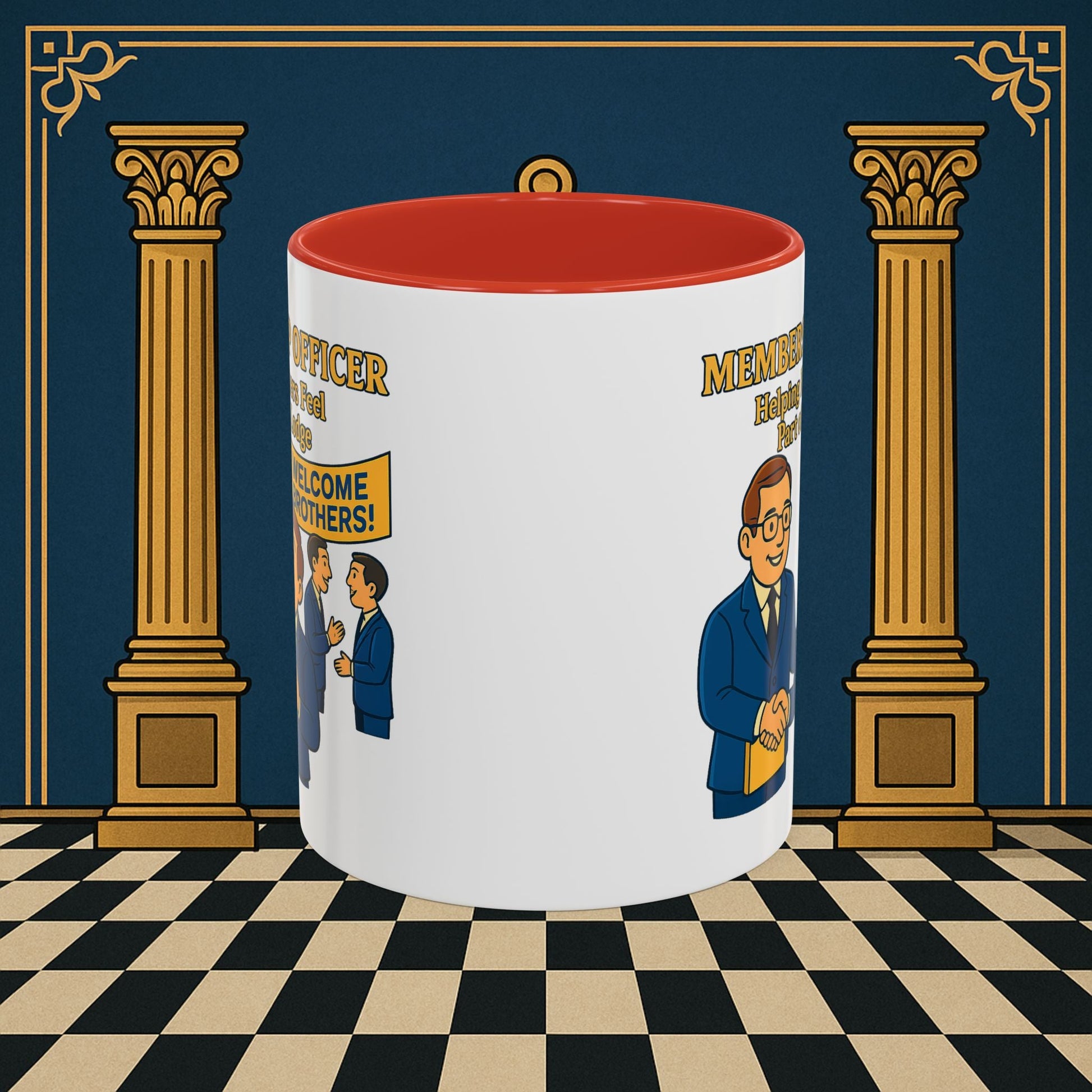 Masonic Mugs - Brotherhood Welcome - Membership Secretary Printify
