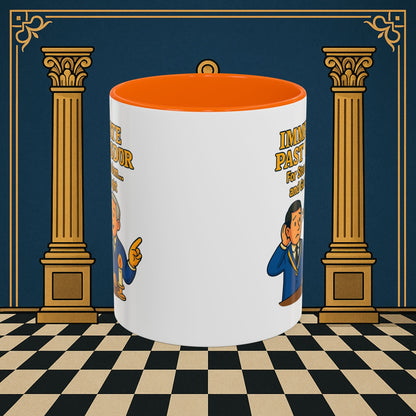 Masonic Mugs - Accent Coloured 11oz Mug - Masonic Wisdom Unveiled - Immediate Past Master Printify