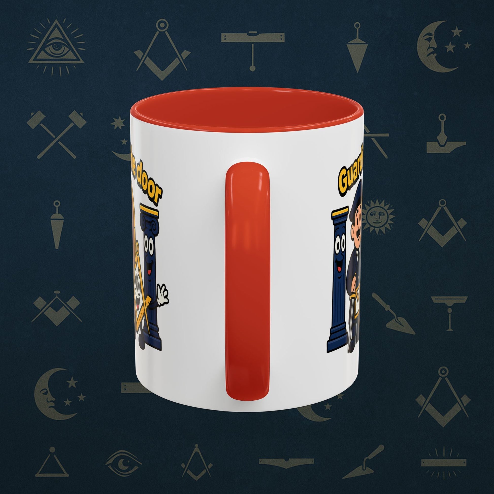 Masonic Mugs - Guarding the Door - Tyler Printify