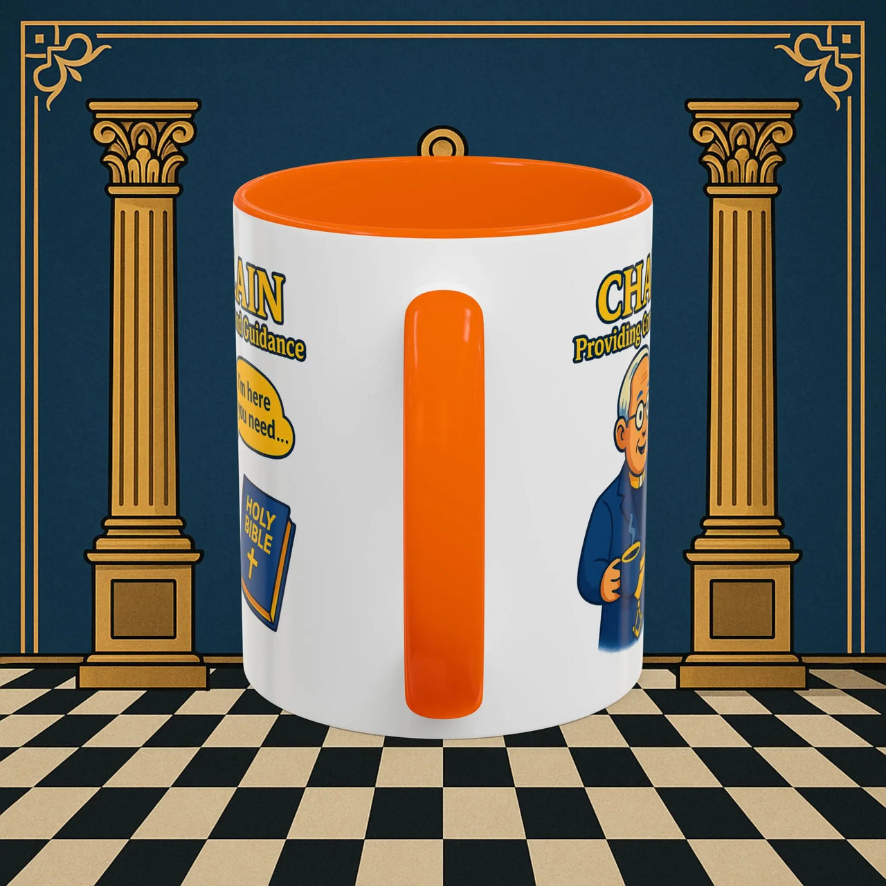 Masonic Mugs Ready to Go - Comfort in Faith - Chaplain Printify