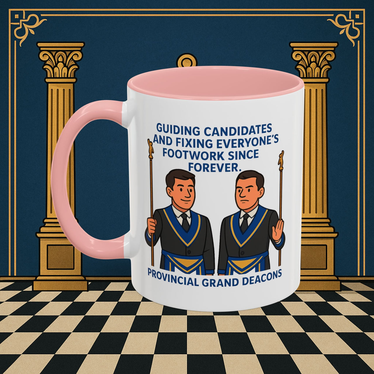 Masonic Mugs - Guiding Light of Masonic Tradition - Provincial Grand Deacons Printify