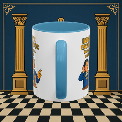 Masonic Mugs - Accent Coloured 11oz Mug - Masonic Wisdom Unveiled - Immediate Past Master Printify