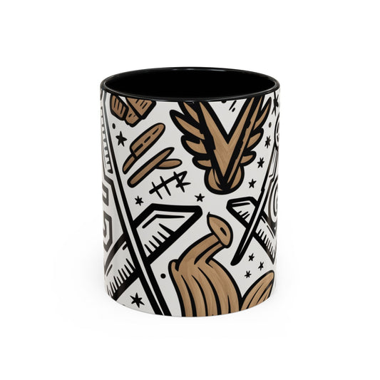 Masonic  Premium Ready to Go Accent Coffee Mug | Unique Gift for Freemasons | Perfect for Coffee Lovers, Home Decor, Stylish Drinkware Printify