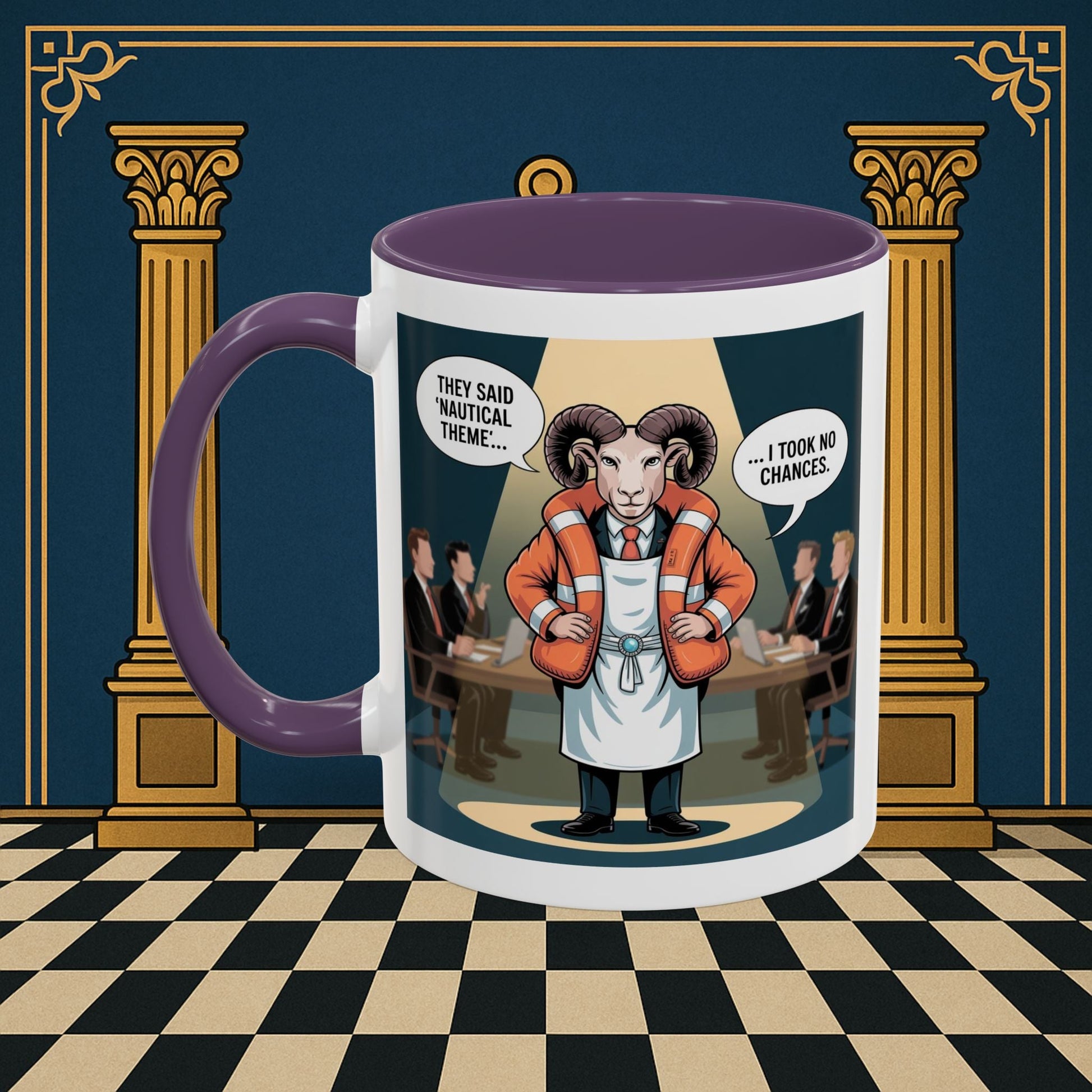 Masonic Mugs - Boardroom Baa - Royal Ark Mariner Printify