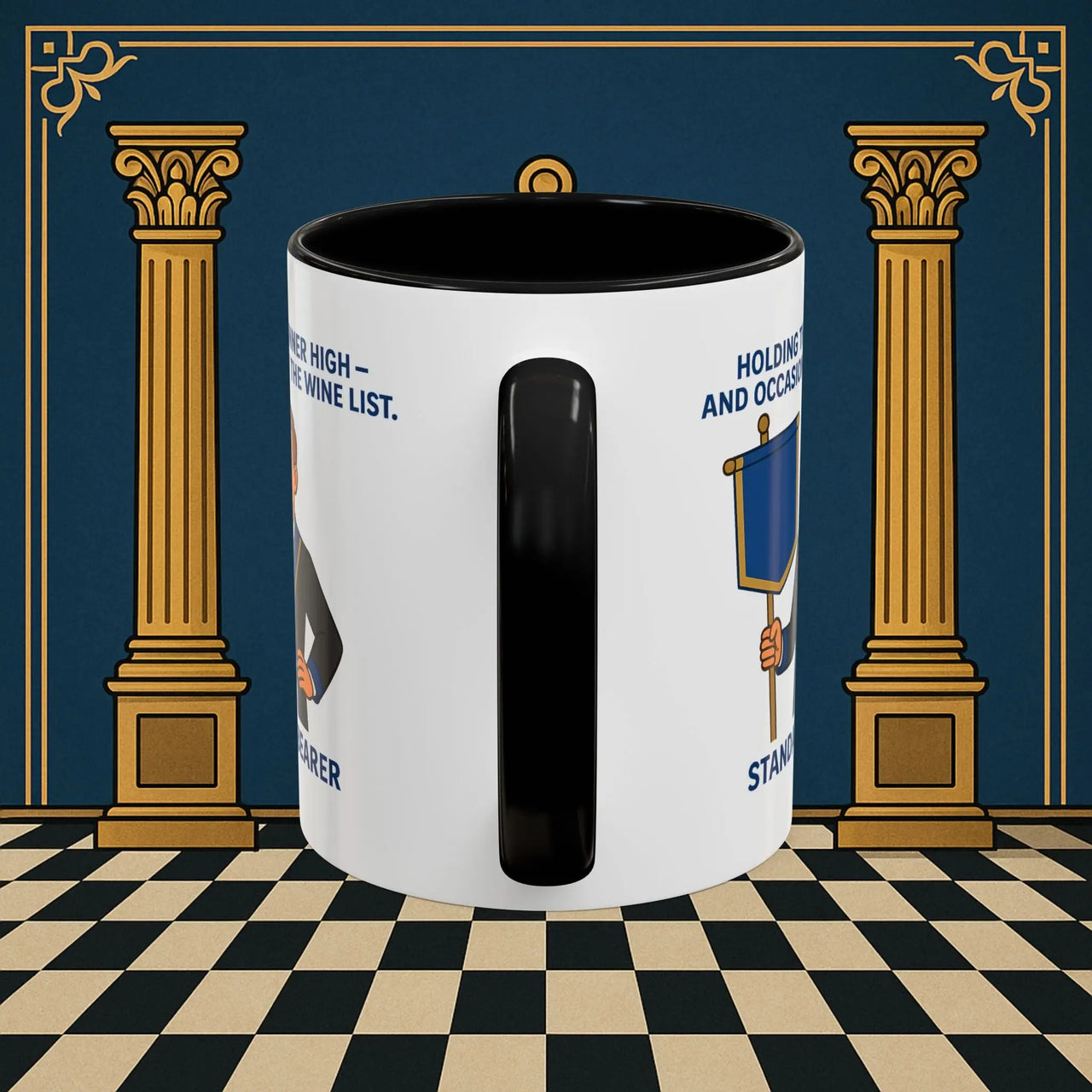Masonic Mugs - Banner and Barrel - Provincial Standard Bearer Printify