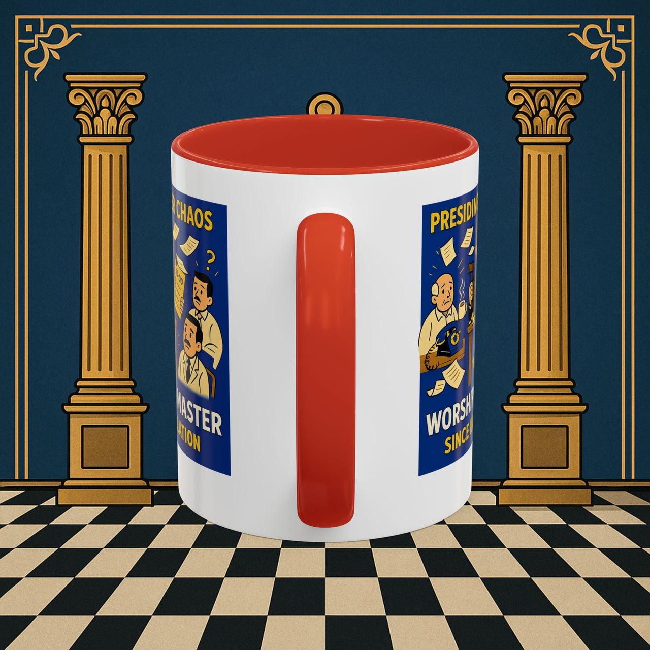 Masonic Mugs - Leadership Labyrinth - Worshipful Master Printify