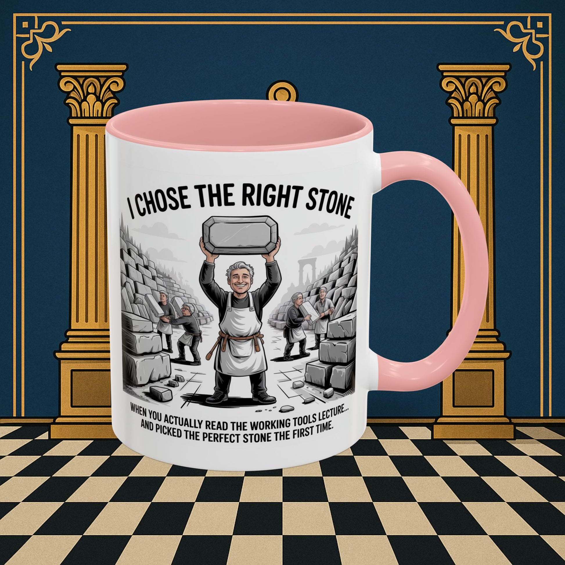 Masonic Mugs - Stone Selection Success - Mark Masonry