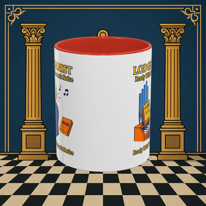 Masonic Mugs - Lodge Organist at the Ready - Organist Printify