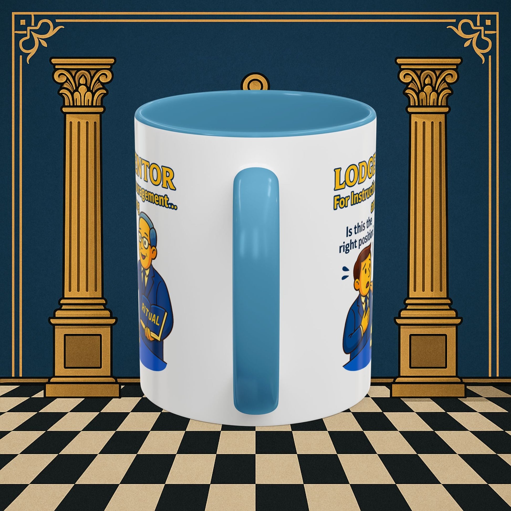 Masonic Mugs - Lodge Mentor Guidance: Masonic Ritual Instruction, Lodge Mentor Printify