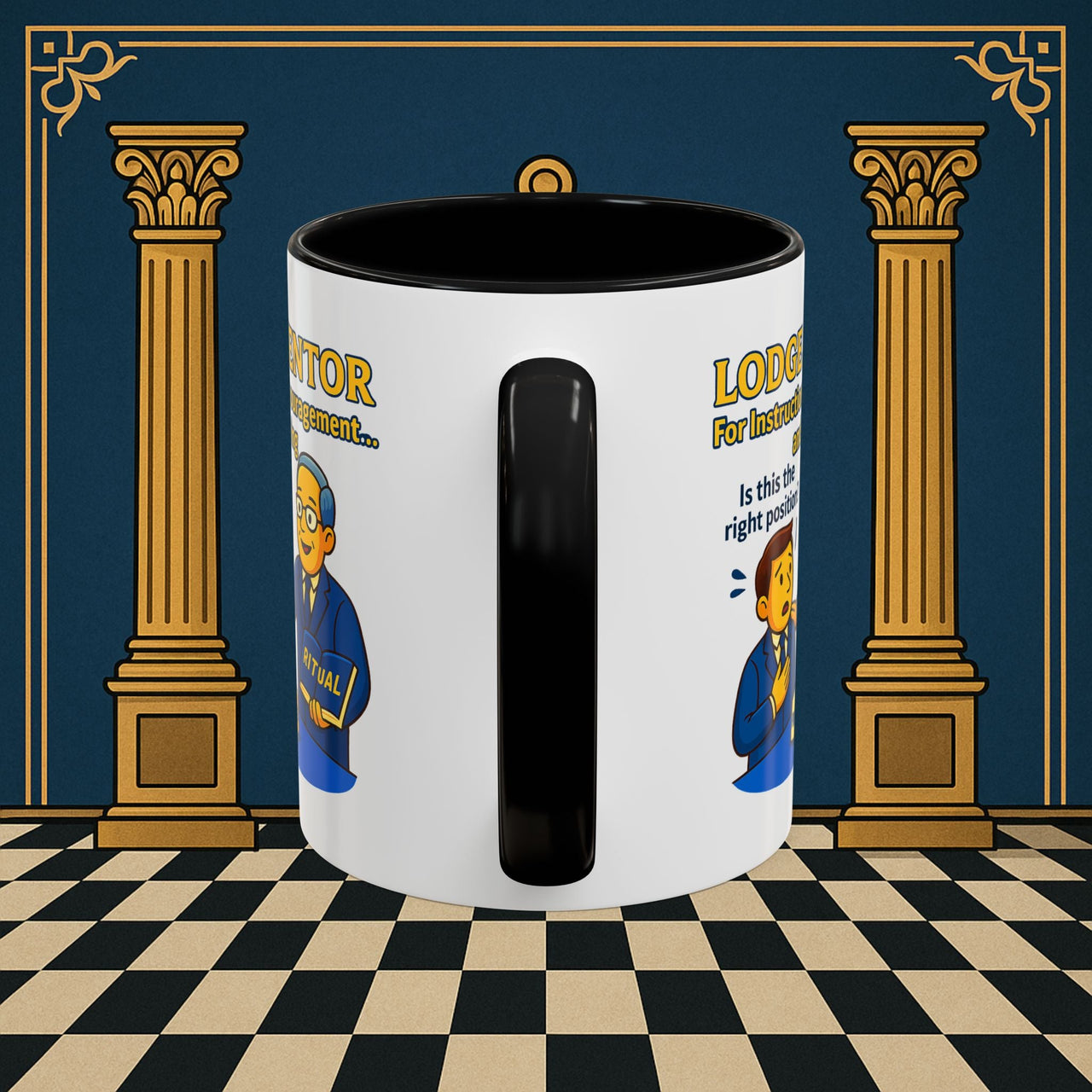 Masonic Mugs - Lodge Mentor Guidance: Masonic Ritual Instruction, Lodge Mentor Printify