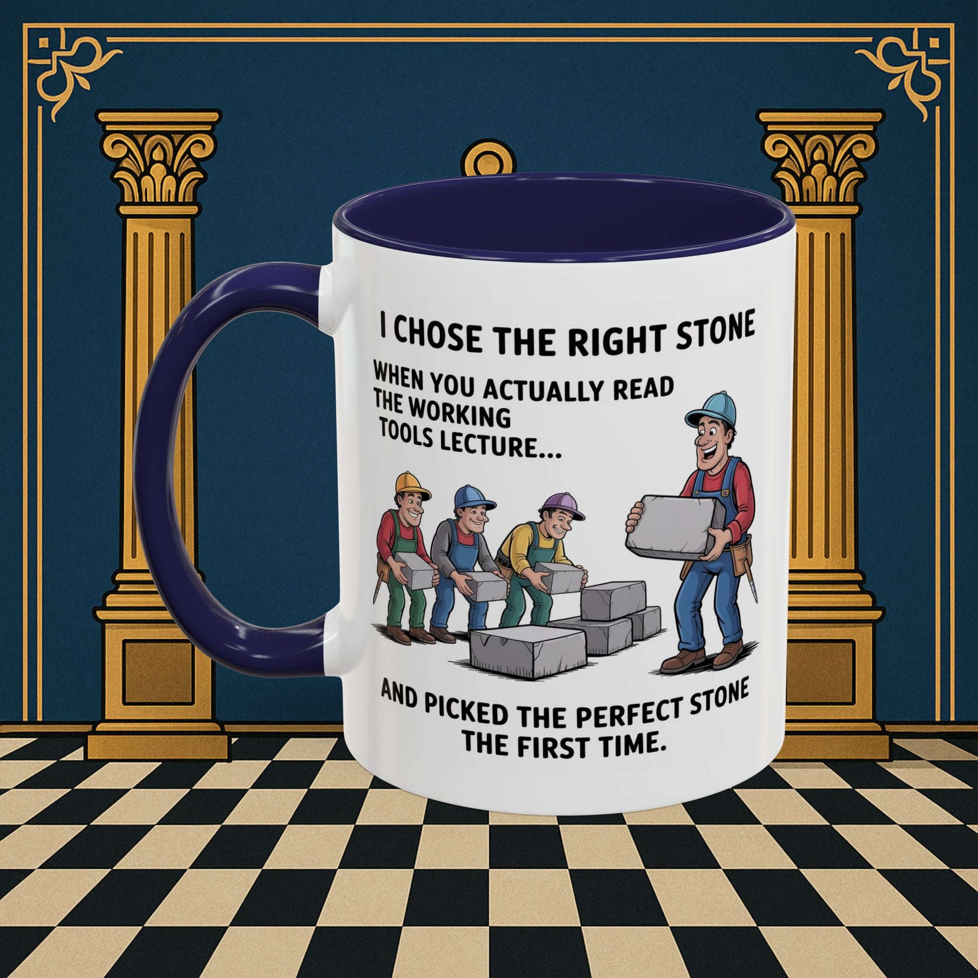 Masonic Mugs - Stone Selection Strategy - Mark Masonry