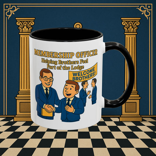 Masonic Mugs - Brotherhood Welcome - Membership Secretary Printify