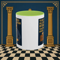 Masonic Mugs Ready to Go – Learn Your Ritual (Accent Coloured 11oz Mug) Printify