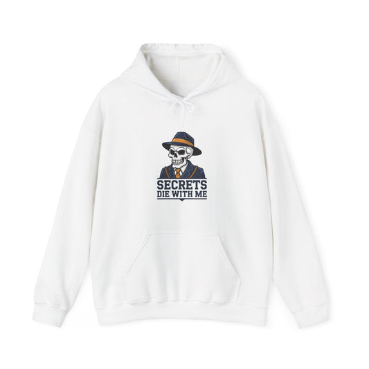 Masonic Mugs Stylish Unisex Hoodie for Everyday Comfort, Secrets Die with me,  Freemason Ready-to-Go Gift Printify