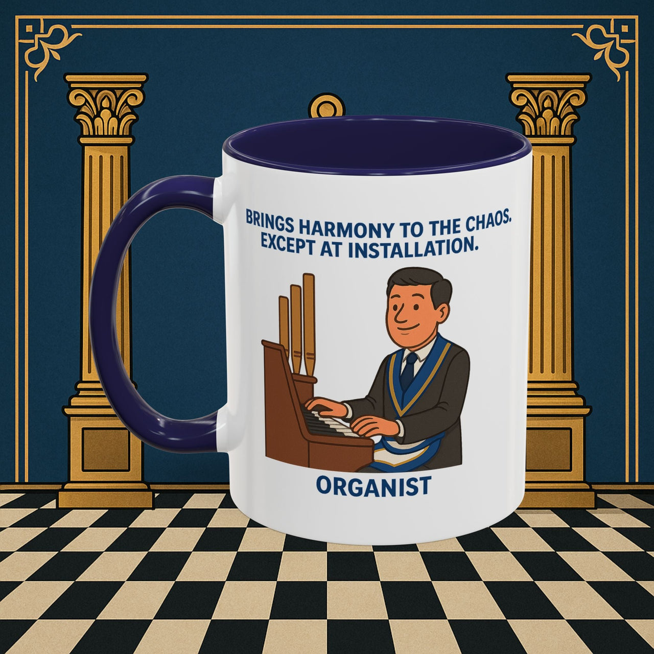 Masonic Mugs - Harmony Amid Chaos - Provincial Organist Printify
