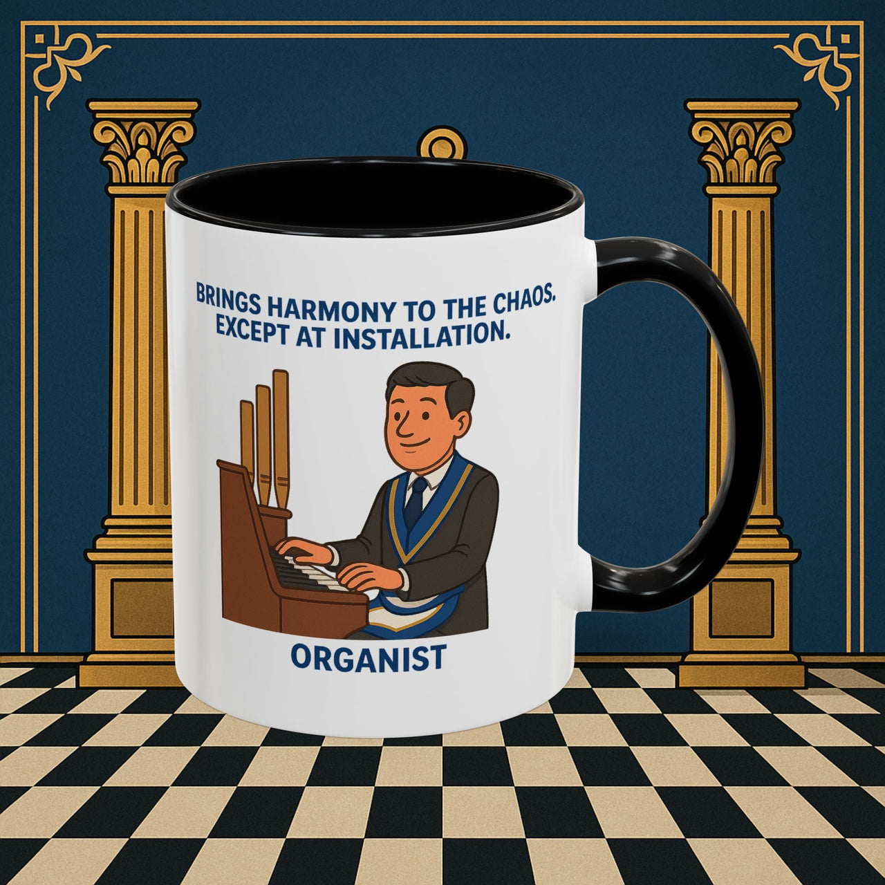 Masonic Mugs - Harmony Amid Chaos - Provincial Organist Printify