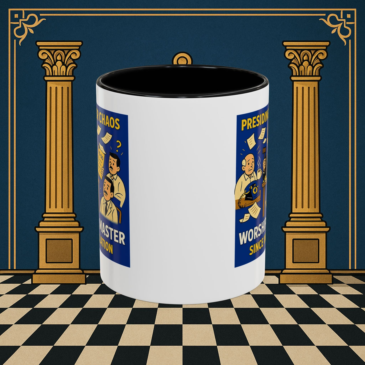 Masonic Mugs - Leadership Labyrinth - Worshipful Master Printify
