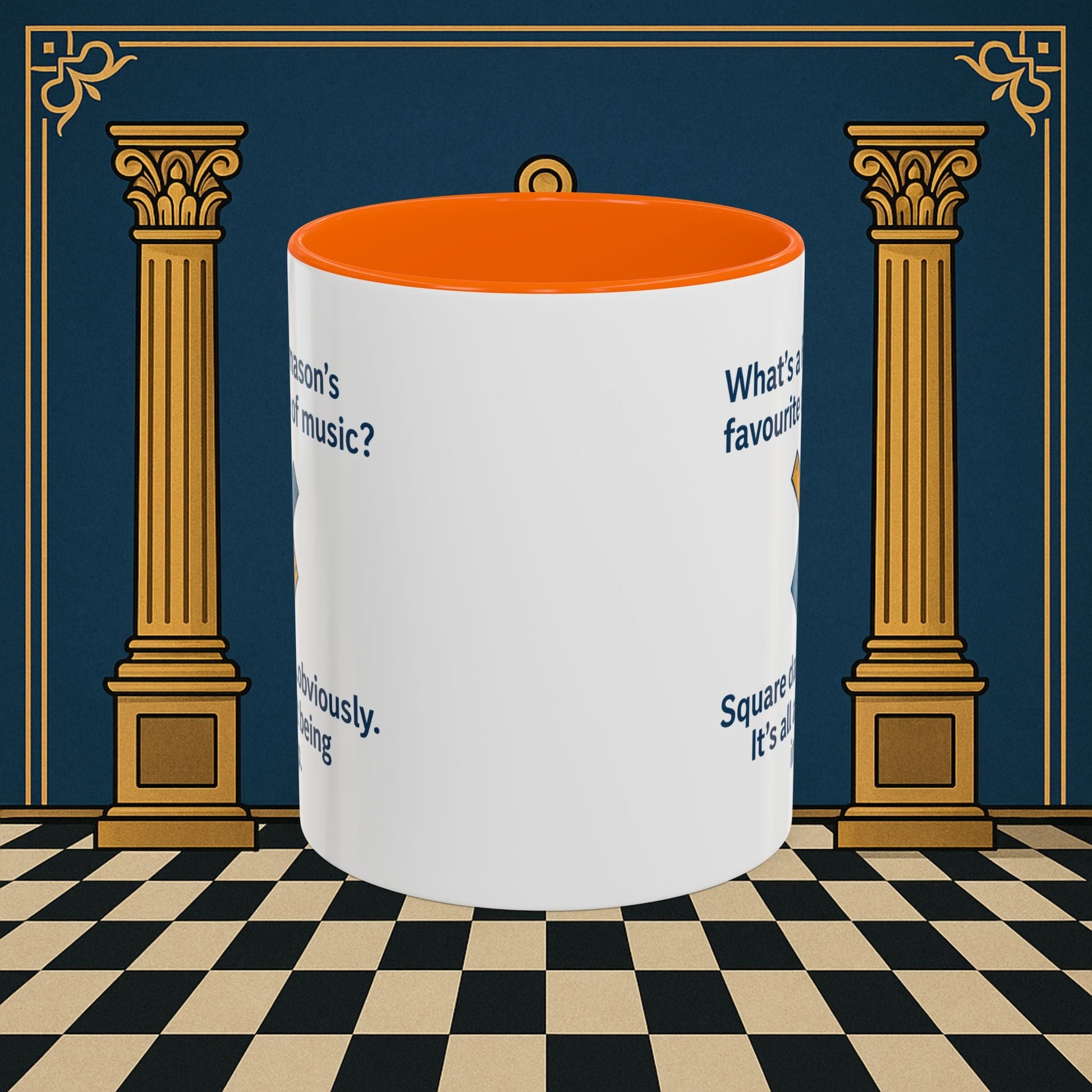 Masonic Mugs Ready to Go – Favourite Type of Music (Accent Coloured 11oz Mug) Printify