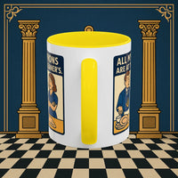 Masonic Mugs Ready to Go – All My Aprons Are at the Cleaner’s (Accent Coloured 11oz Mug) Printify