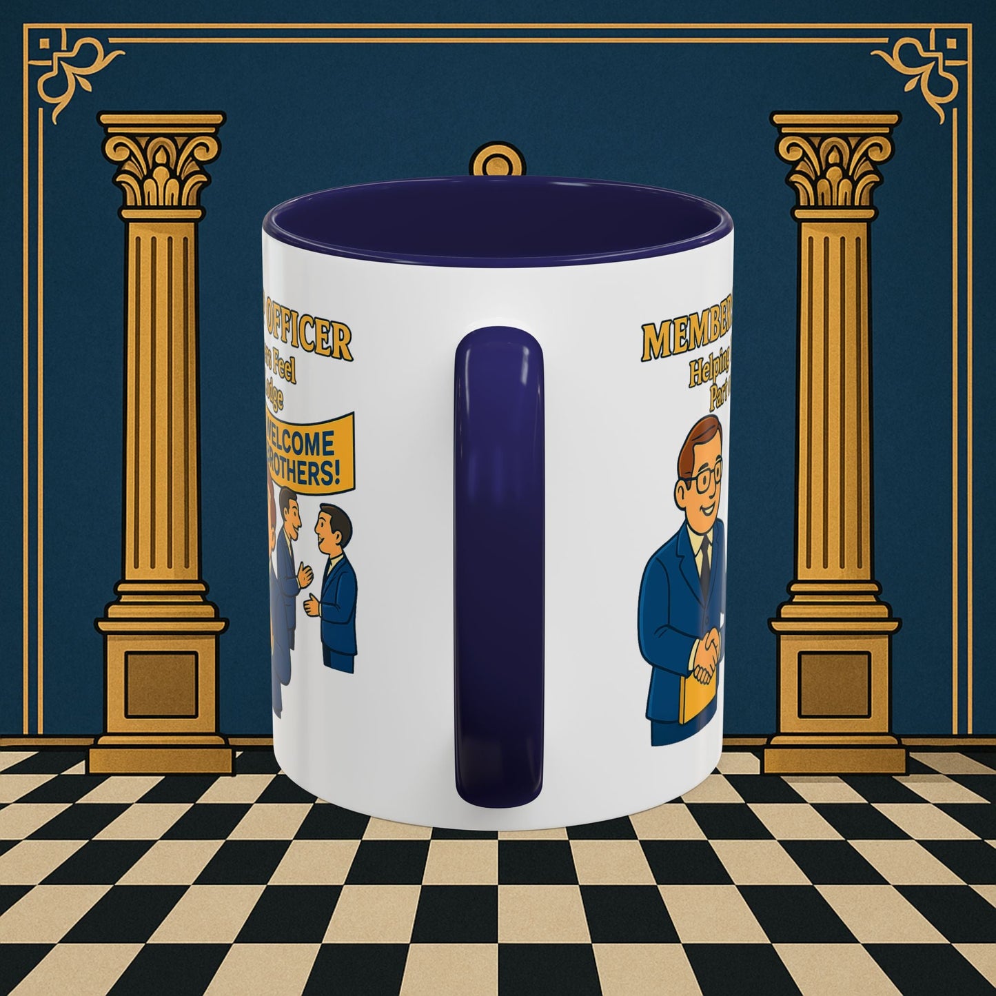Masonic Mugs - Brotherhood Welcome - Membership Secretary Printify