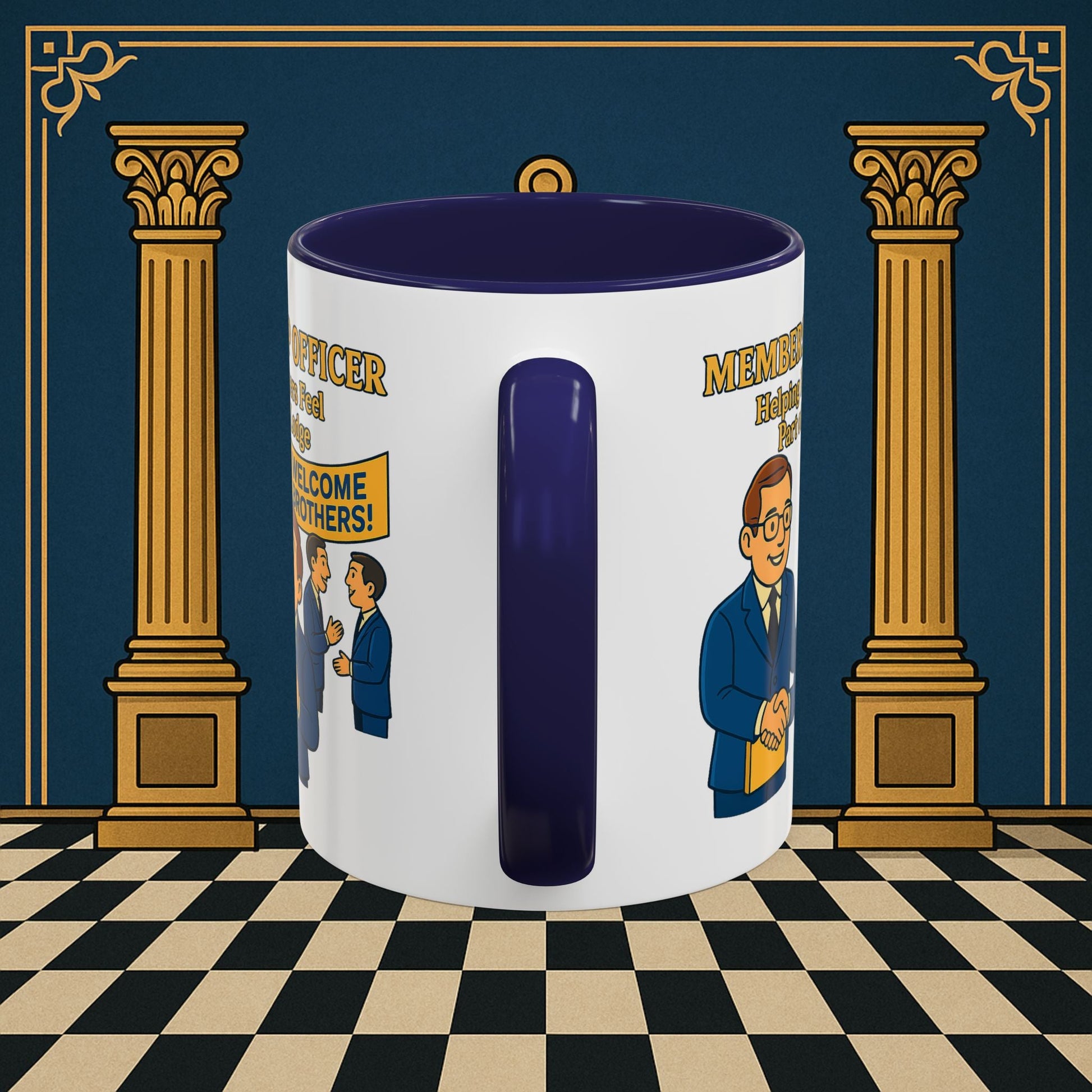 Masonic Mugs - Brotherhood Welcome - Membership Secretary Printify