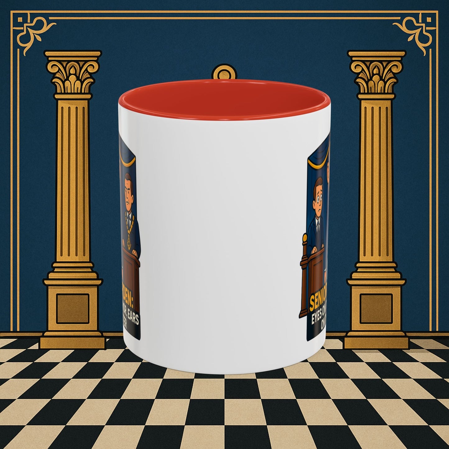 Masonic Mugs - Masonic Watchfulness - Senior Warden Printify