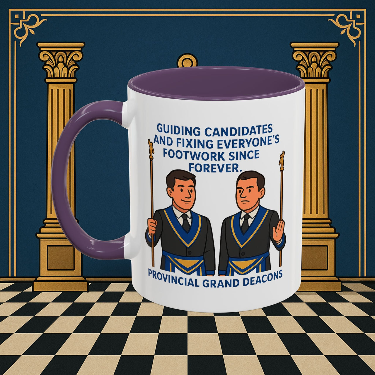 Masonic Mugs - Guiding Light of Masonic Tradition - Provincial Grand Deacons Printify