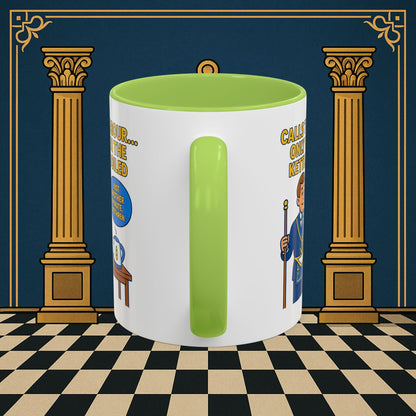 Masonic Mugs - Masonic Tea Break: Fraternal Humor in Comic Book Style, Junior Warden Printify