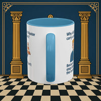 Masonic Mugs Ready to Go – Past Master with a Traffic Cone (Accent Coloured 11oz Mug) Printify