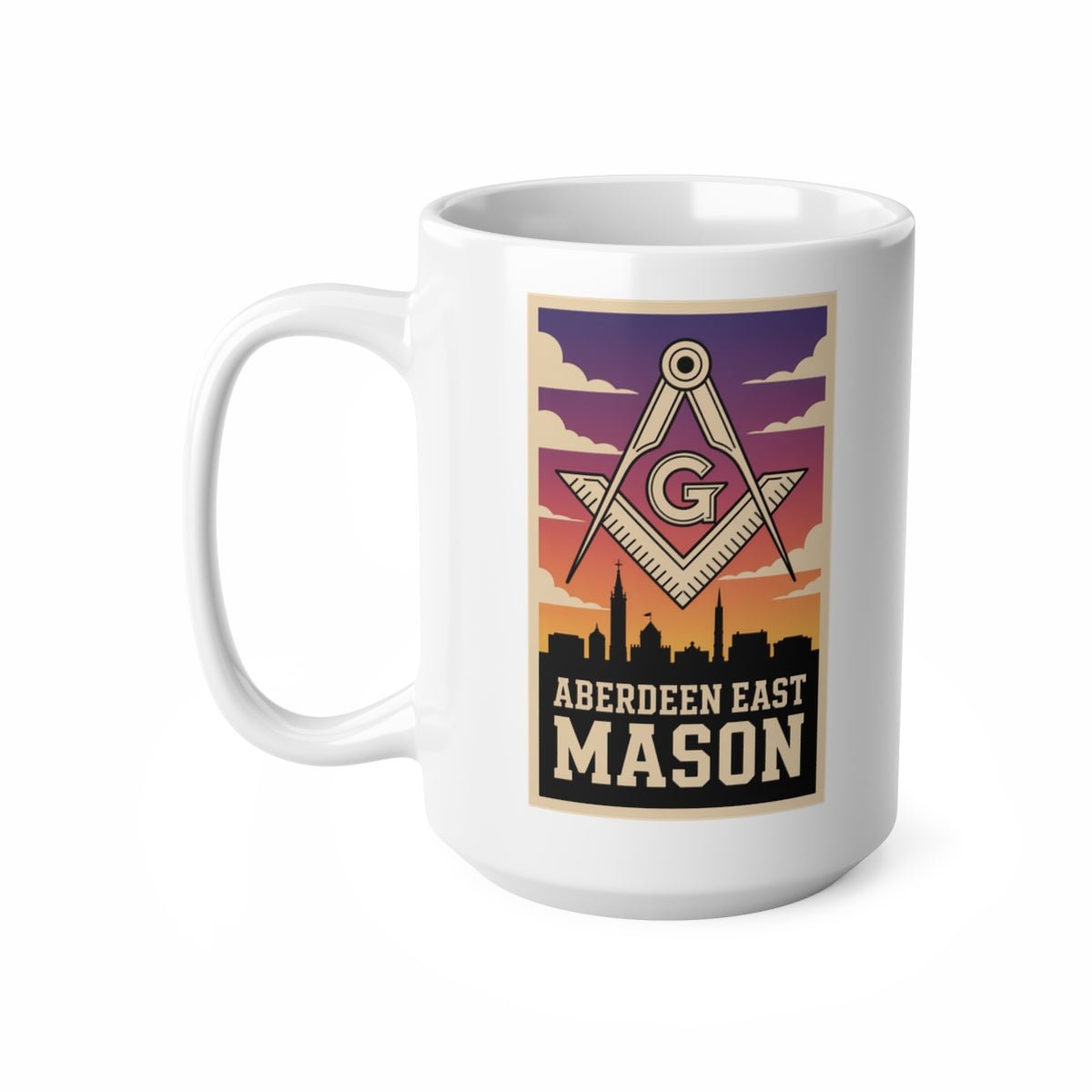 Aberdeen East Mason Custom Masonic Coffee Mug - Freemason Gift - Masonic Mugs