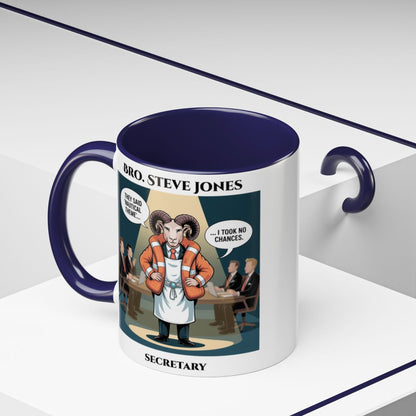 Premium Personalised Freemason Colour Rim Mug - Royal Ark Mariner AnywherePOD