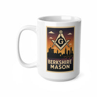 Berkshire Mason Custom Masonic Coffee Mug - Freemason Gift - Masonic Mugs