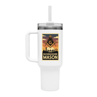 Buckinghamshire Mason 40oz Stainless Steel Masonic Travel Tumbler - Masonic Mugs