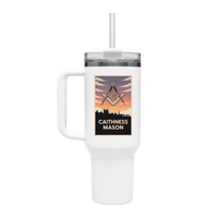 Caithness Mason 40oz Stainless Steel Masonic Travel Tumbler - Masonic Mugs