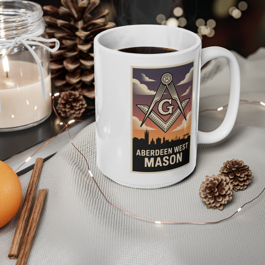 Aberdeen West Mason Custom Masonic Coffee Mug - Freemason Gift AnywherePOD