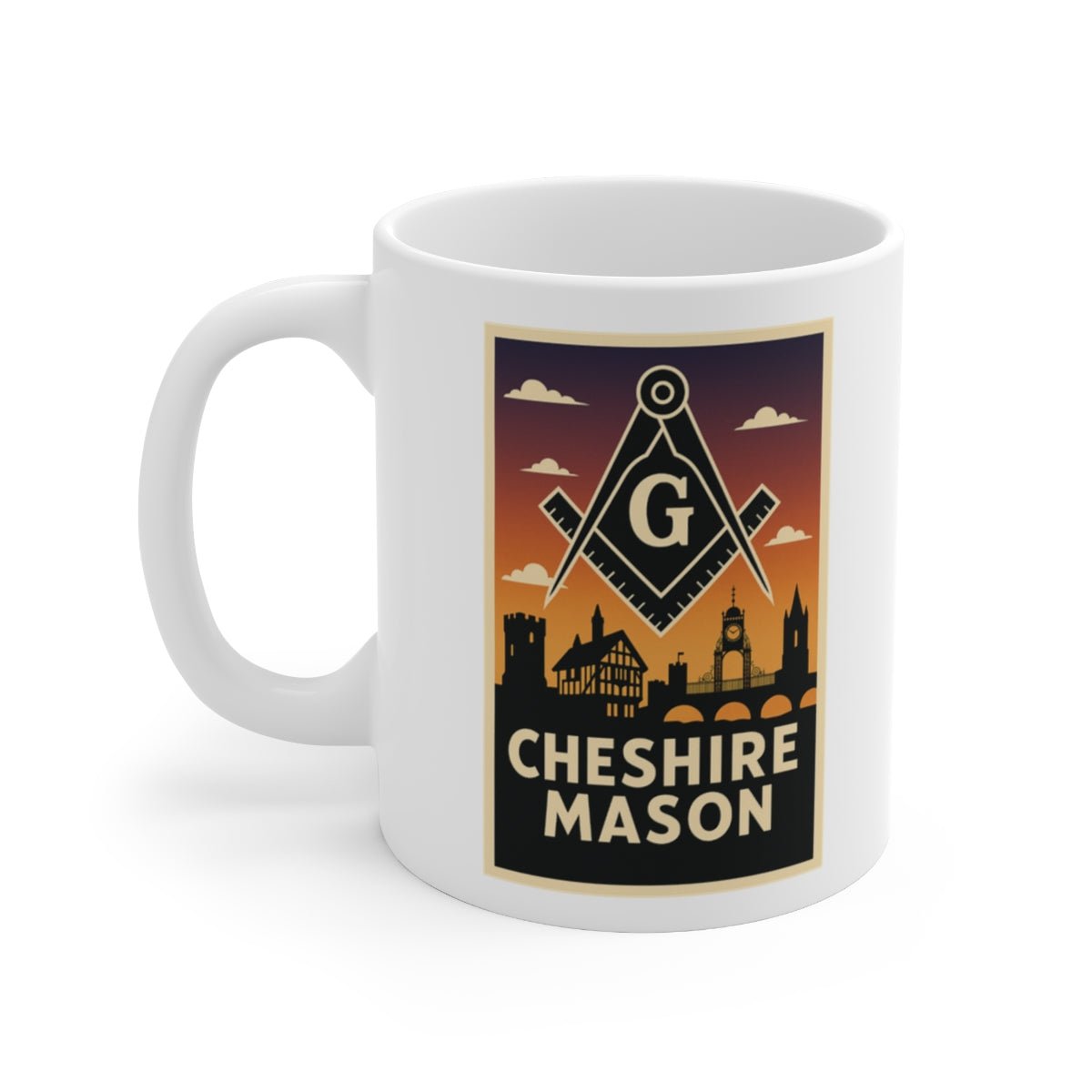 Cheshire Mason Custom Masonic Coffee Mug | Freemason Gift - Masonic Mugs