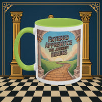 Copy of Premium Ready to Go Freemason Design | Entered Apprentice The Journey Begins - Masonic Mugs