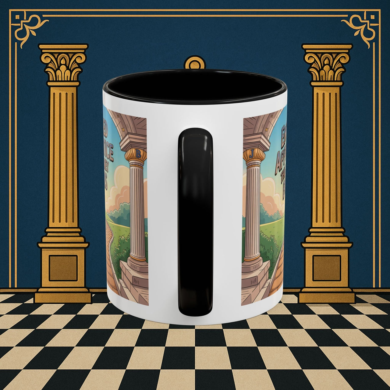 Copy of Premium Ready to Go Freemason Design | Entered Apprentice The Journey Begins - Masonic Mugs