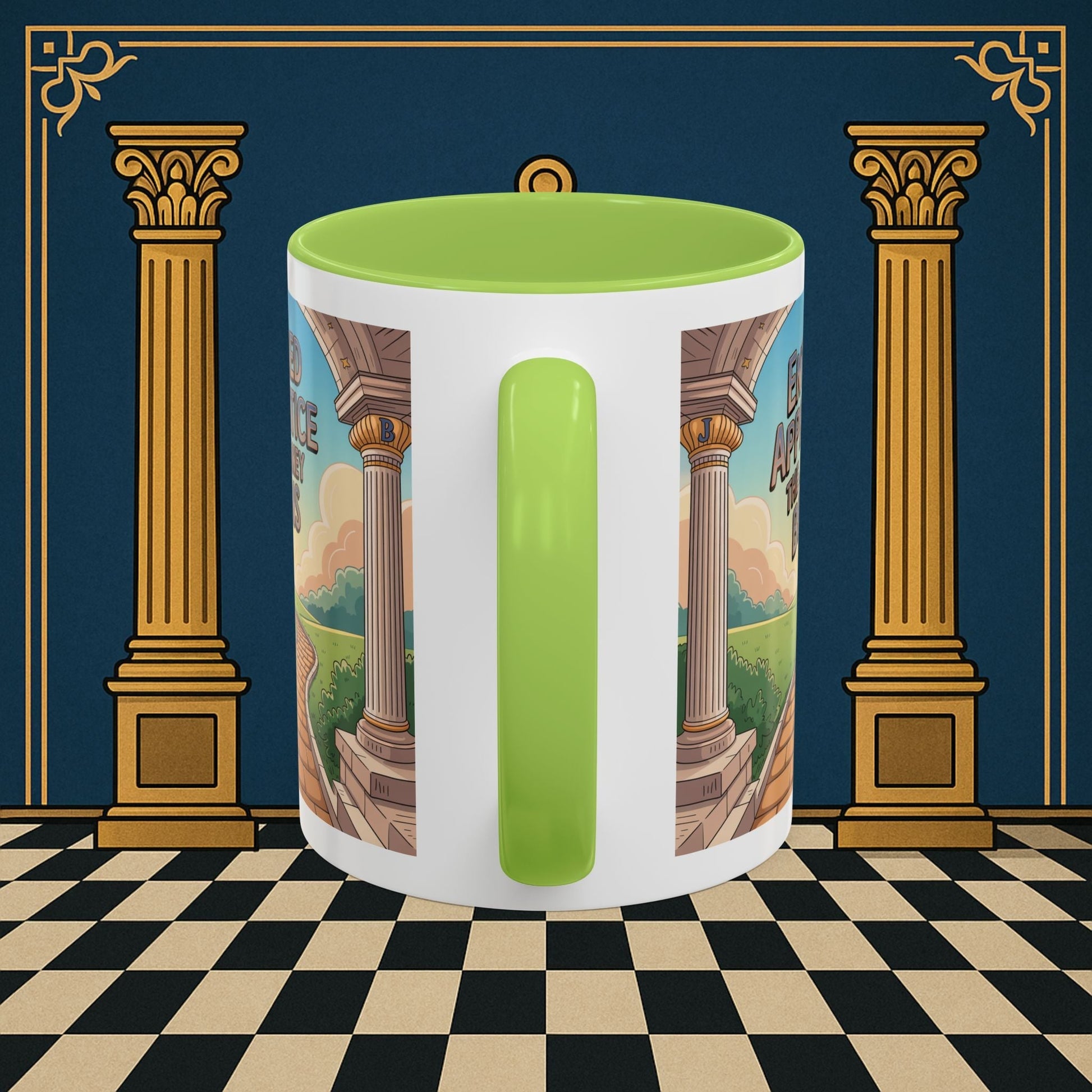 Copy of Premium Ready to Go Freemason Design | Entered Apprentice The Journey Begins - Masonic Mugs