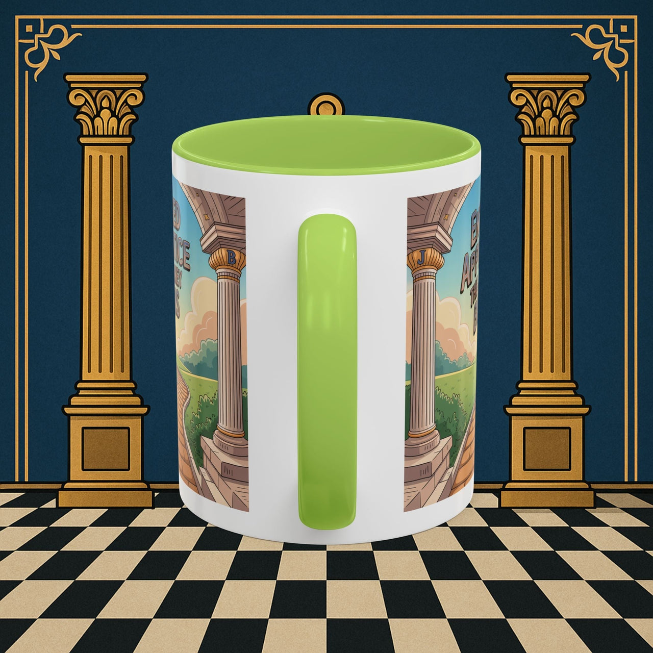 Copy of Premium Ready to Go Freemason Design | Entered Apprentice The Journey Begins - Masonic Mugs