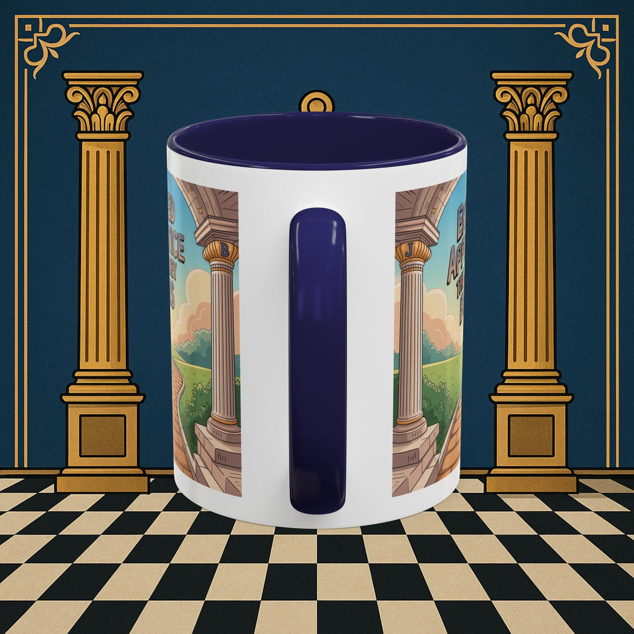 Copy of Premium Ready to Go Freemason Design | Entered Apprentice The Journey Begins - Masonic Mugs