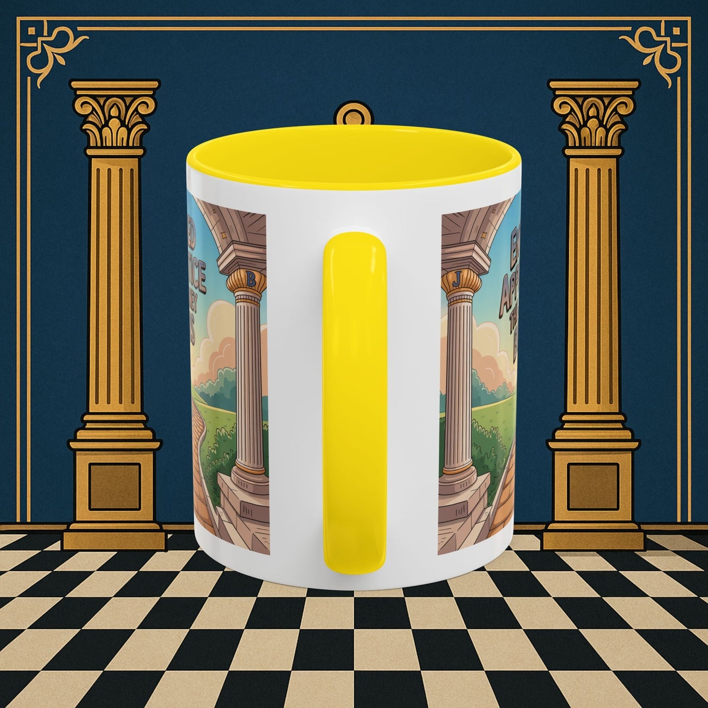 Copy of Premium Ready to Go Freemason Design | Entered Apprentice The Journey Begins - Masonic Mugs