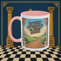 Copy of Premium Ready to Go Freemason Design | Entered Apprentice The Journey Begins - Masonic Mugs